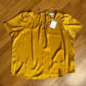 Gold Flowy Lauren Conrad Top